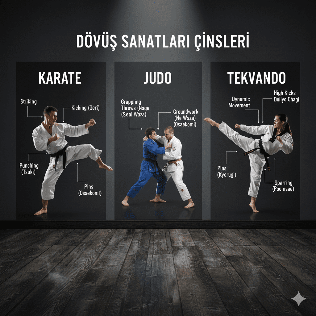 Dövüş Sanatları Cinslerinin Karşılaştırması