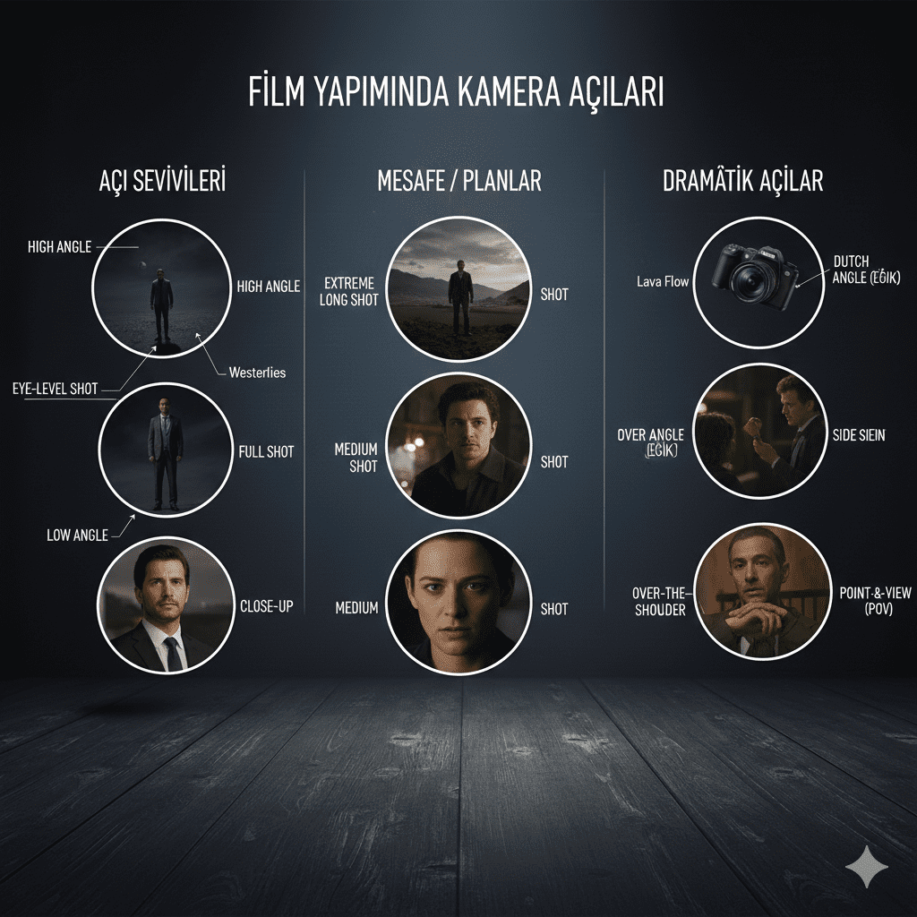 Film Yapımında Kamera Açısı Cinsleri